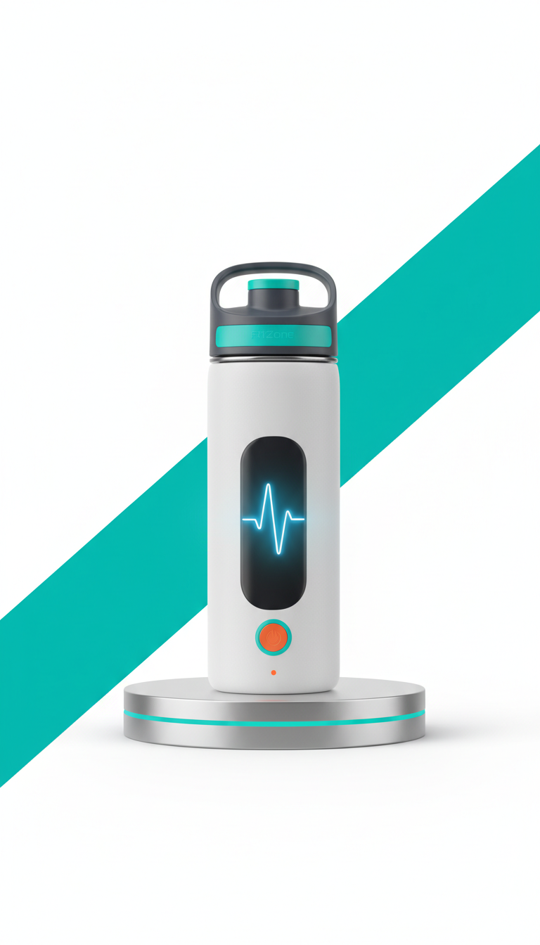 Smart Hydration Bottle with LED Tracker